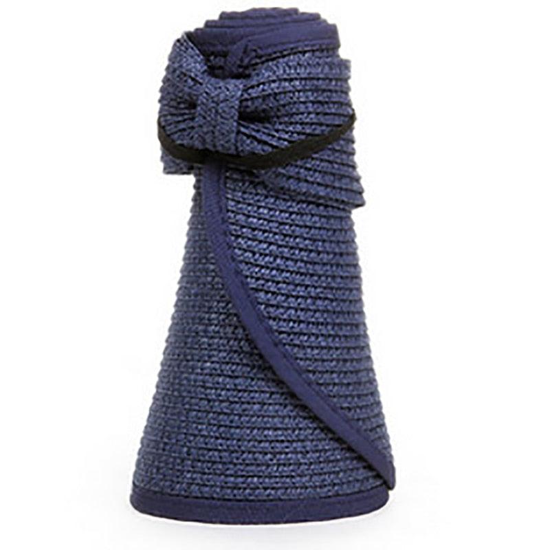 Women Summer Visors Hat Foldable Sun Cap Sun Visor Hats for Women Wide Women's Beach Summer Hat Women's Fedoras Large Beach Hats Lady Beach UV Protection Caps Soft Comfortable Hat