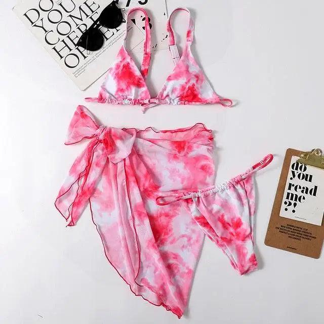 Women Swimsuit High Quality Thong Bikinis Set Swimwear Female Bathing Suit 3 Piece Set Swimsuits