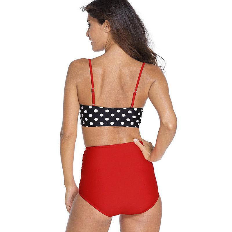 Women Swimsuits Vintage Push Up Polka Dot Plus Size Bathing Suits High Waist Bikini Underwire High Waist Swimsuit Bathing Suits Bikini Women Swimsuits Vintage Push Up Bathing Suits