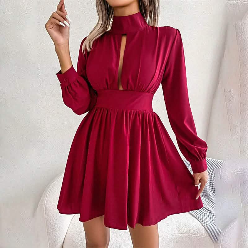a line dress short turtleneck Amazon.com: YMDUCH Women's Long Sleeve Mock Turtle Neck Bodycon Mini Tank Short Party Dress Beige : Clothing, Shoes & Jewelry