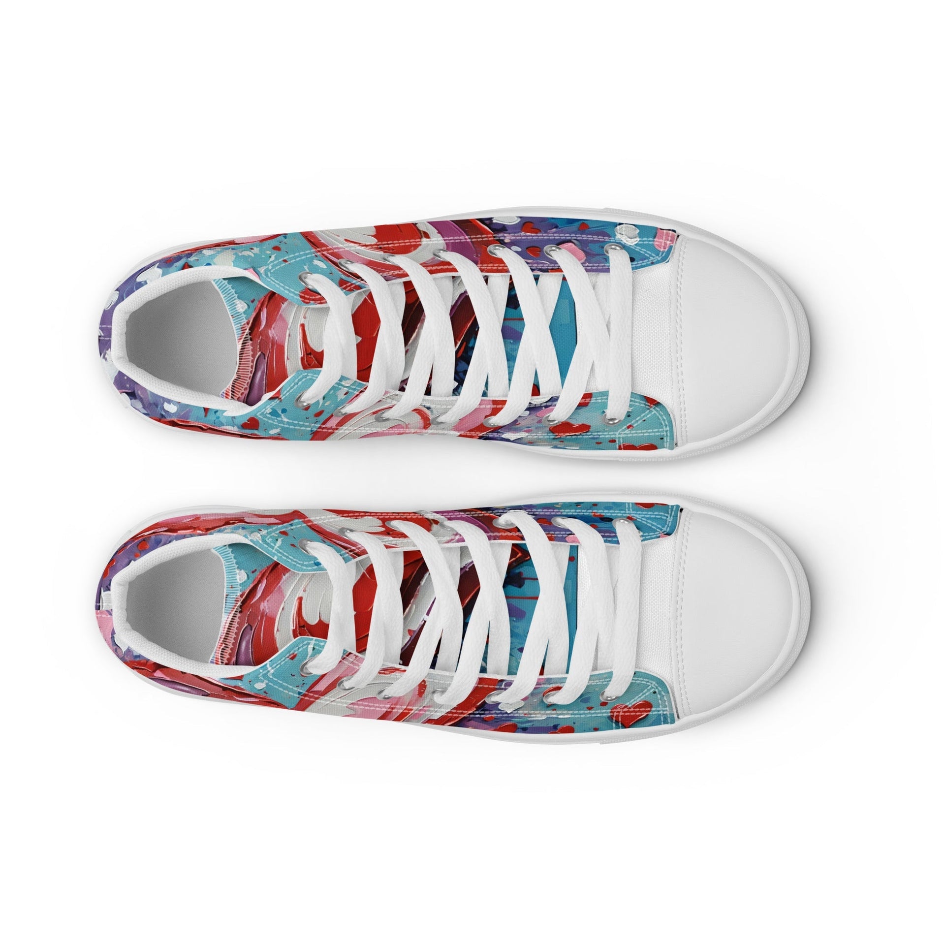 Women’s Acrylic Heart High Top's