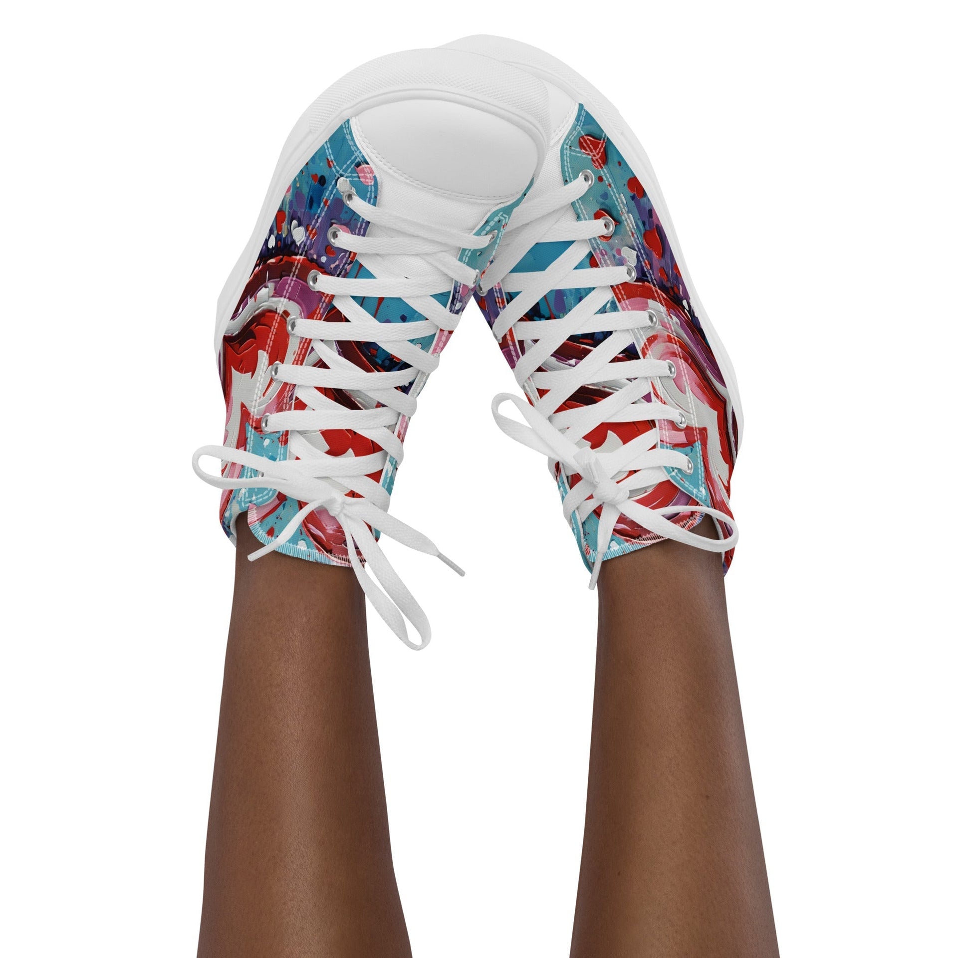 Women’s Acrylic Heart High Top's