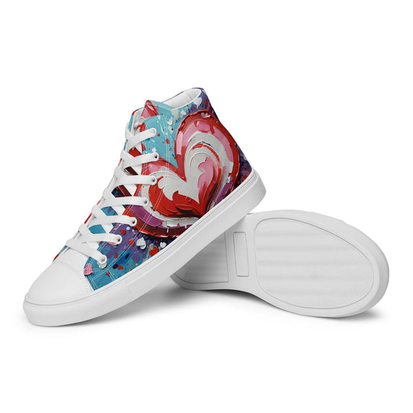 Women’s Acrylic Heart High Top's