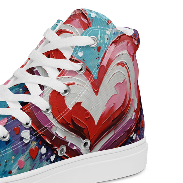 Women’s Acrylic Heart High Top's