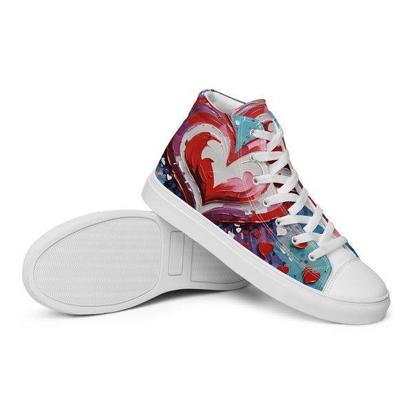 Women’s Acrylic Heart High Top's