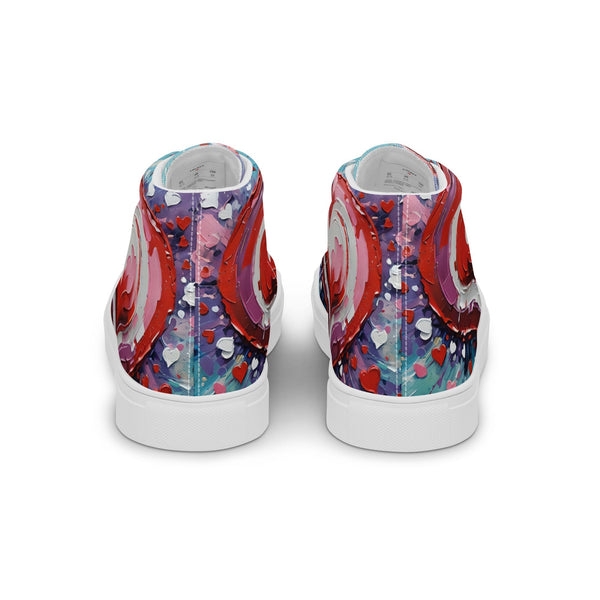Women’s Acrylic Heart High Top's