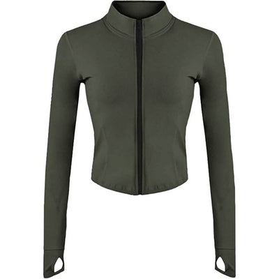 Women's Athletic Full Zip Lightweight Workout Jacket
