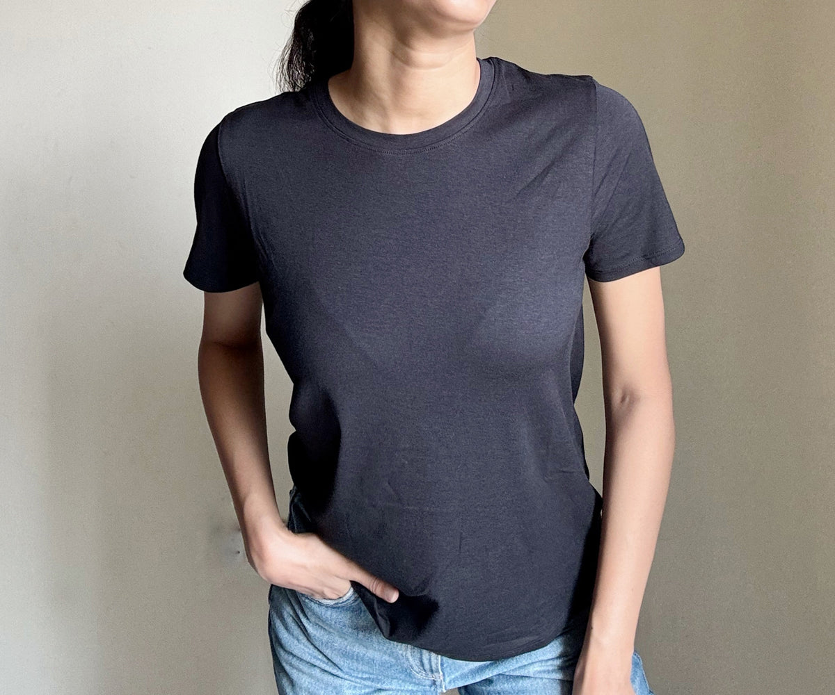 T Shirts for Women - White Tee - Black Tee - Bamboo T Shirts