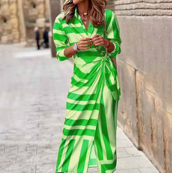 Women's Casual Boho Long Shirt Dress