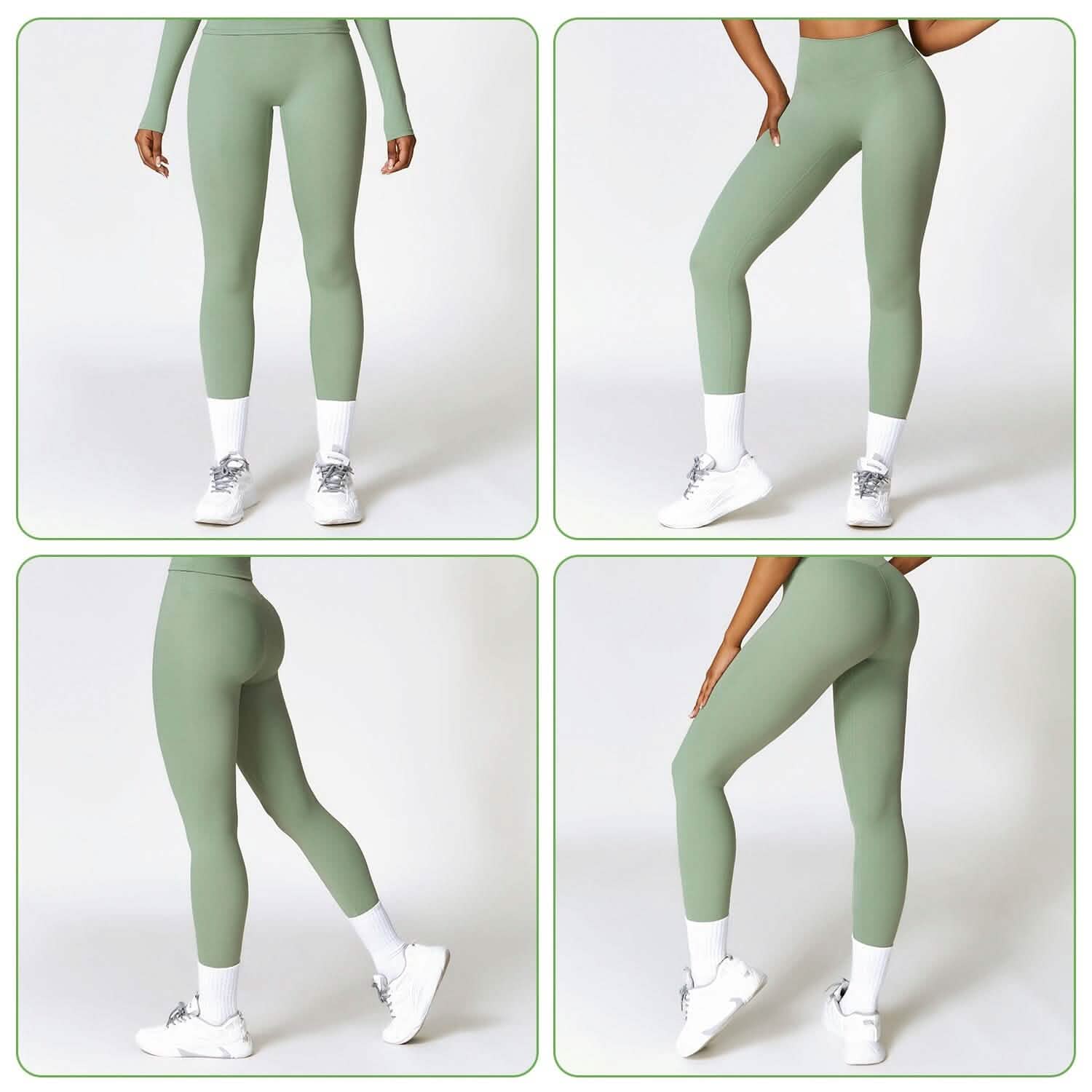 Women's High Waist Workout Leggings Tummy Control Compression with 25