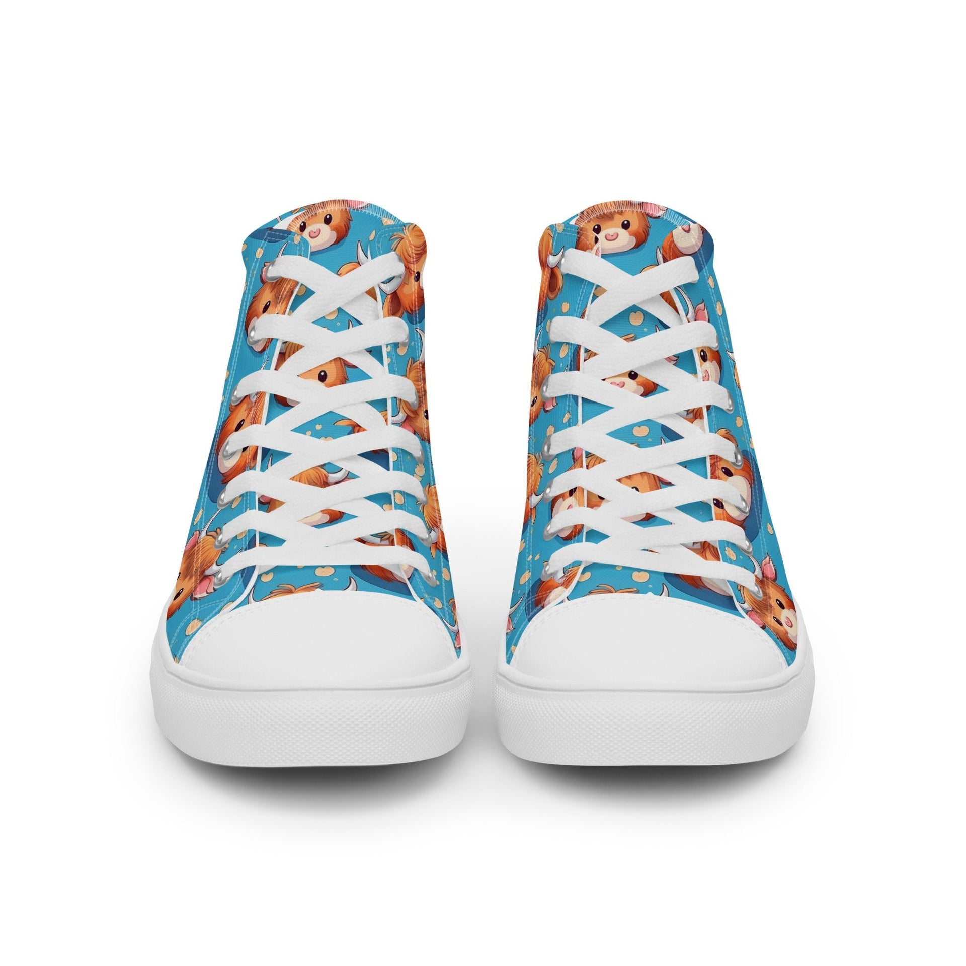 Highland Cow High Top Women's Shoes