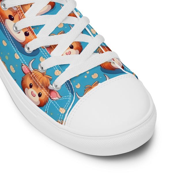 Highland Cow High Top Women's Shoes