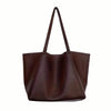 Women's Large Totes PU Leather Shoulder Bag Soft Purse Hobo Handbag Casual Top Handle Bag For Travel Work