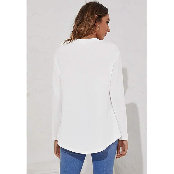 Women's Long Sleeve Crew Neck T-Shirt
