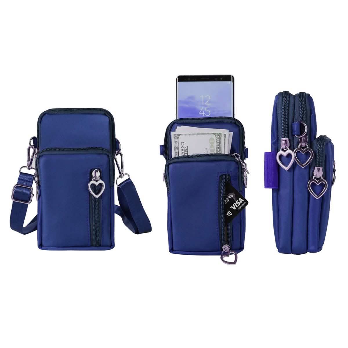 Women's Mini Cross-Body Shoulder Strap Cell Phone Wallet Pouch Bag Purse