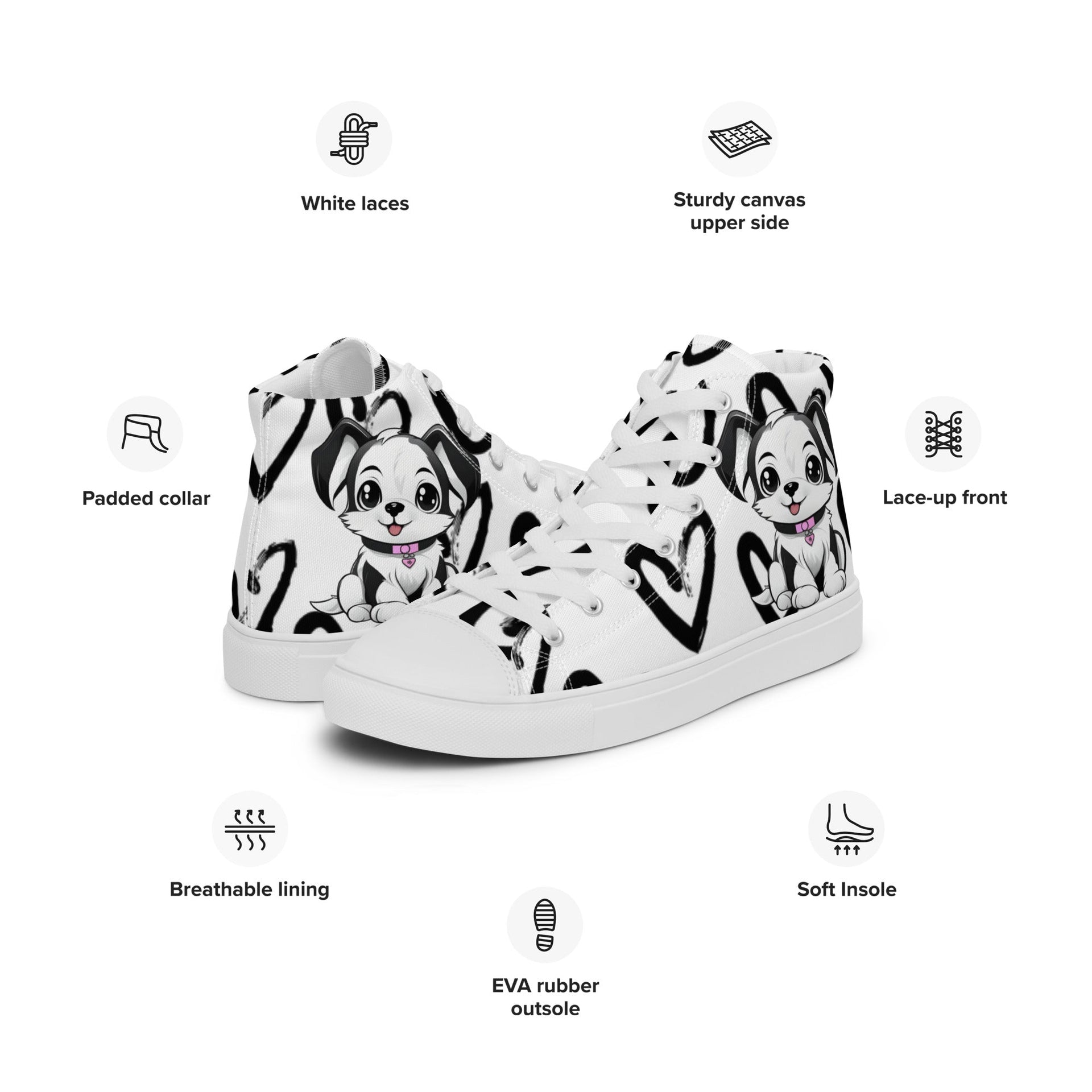 Puppy Love Women’s High Top