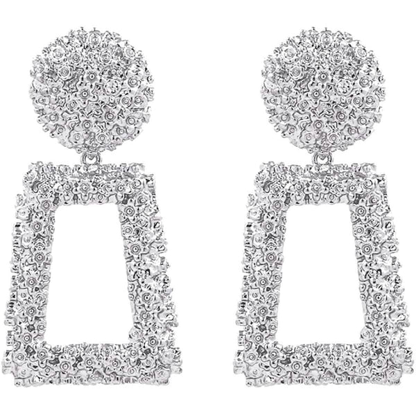 Women's Rectangular Geometric Drop Earrings