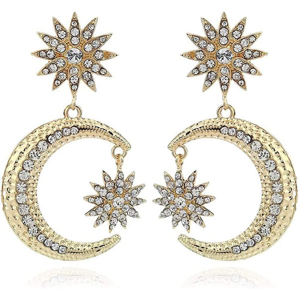 Women's Rhinestone Punk Earrings