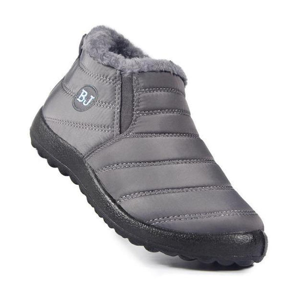Womens Snow Boots Ankle Hook Look Fur Plush Inside Waterproof Down Winter Boots Shoes Winter Snow Boots Fur Lined Warm Ankle Boots Slip On Waterproof Outdoor Sport Booties