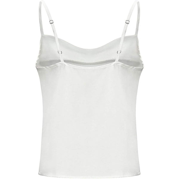 Women's Spaghetti Strap V-Neck Satin Suspender