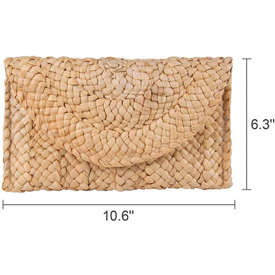 Women's Straw Clutch Purse