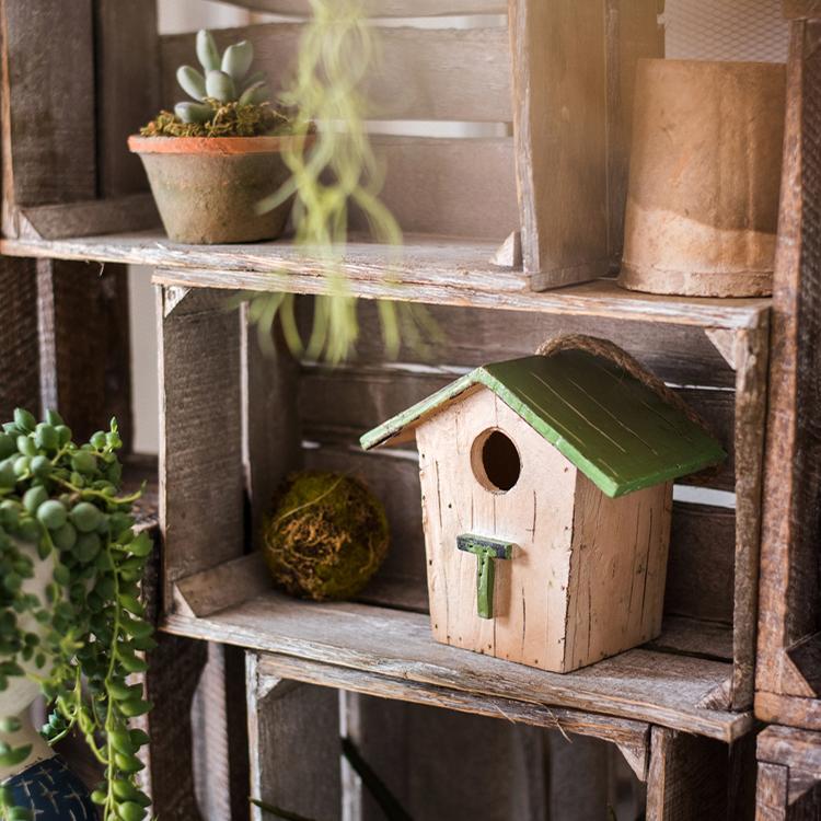 Wood Craft Bird's House Ornament