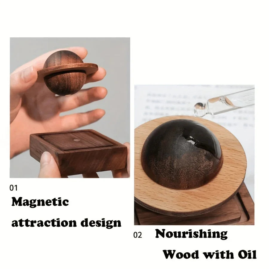 Wooden Aromatherapy Essential Oil Diffuser Sphere