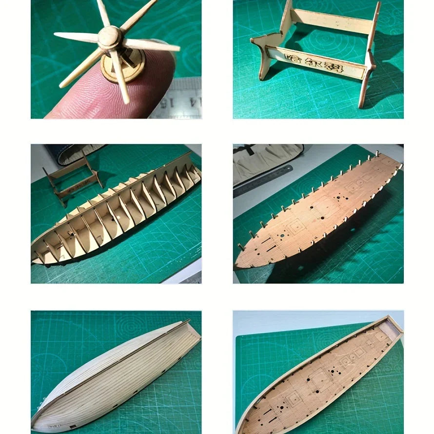 Wooden Boat Assembly Kit Classical Western Design Model