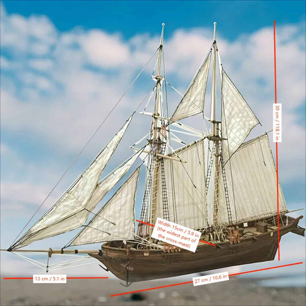 Wooden Boat Assembly Kit Classical Western Design Model