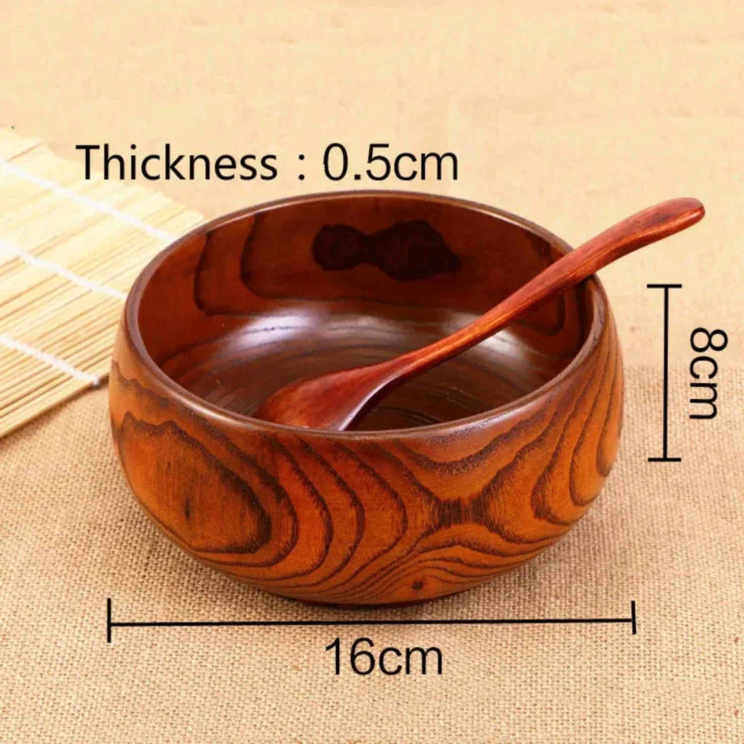 Wooden Bowl Made from Natural Wood Material