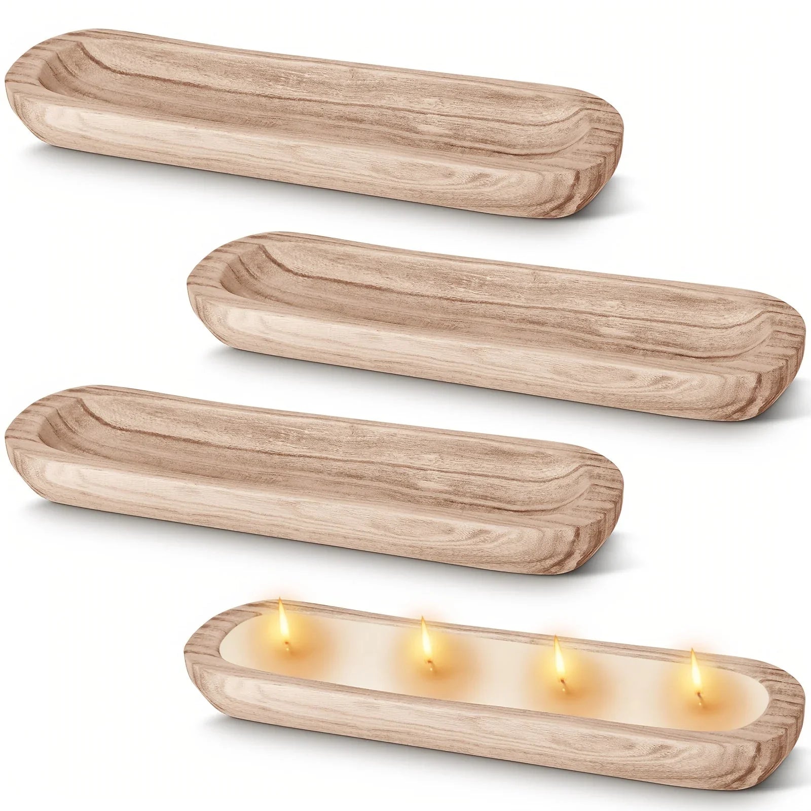 Wooden Bowls 4pcs, 20