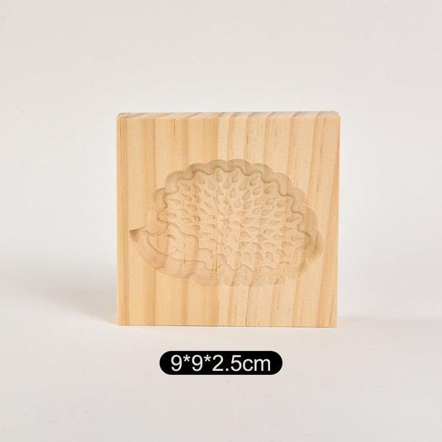 Wooden Cookie Mold Cutter Wooden Gingerbread Cookie Moulds Press 3D Cake Embossing Baking Mold Rose Flower Cutter Bakery Gadgets Cookies, Wooden Cookie Cutter, Funny Wooden Cookie Molds For Baking, Gingerbread Mold, Pine Cone Mold, Cake Mold