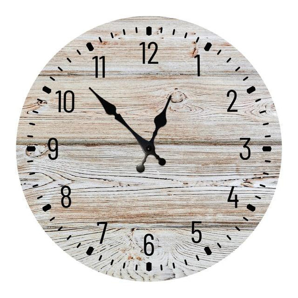 Wooden Wall Clock 10 Inch Silent Non Ticking Quartz Wall Clock 10 Inch Silent Non-Ticking Wooden Wall Clocks Battery Operated Country Retro Rustic Style Decorative for Living Room Kitchen  Retro Fashion Wood Wall Clock Decorative for Living Room Kitchen