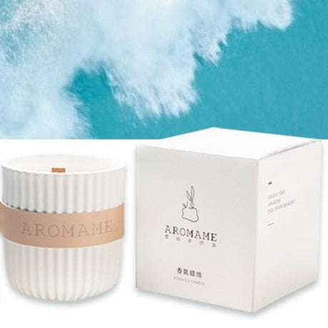 Aromame Romantic Scented Soy Wax Aromatherapy Potpourri Pillar Candle