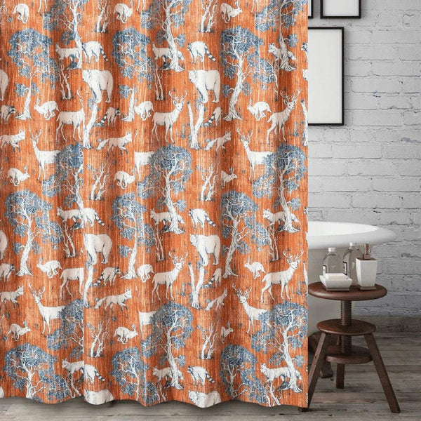 Woodland Friends Shower Curtain - Gifts for You 'n Me