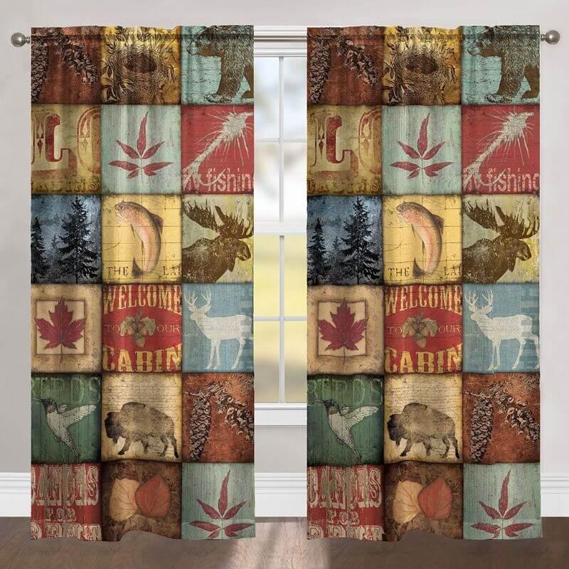 Woodland Lodge Drape Panel - Gifts for You 'n Me