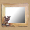 Woodland Moose Wood Framed Mirror
