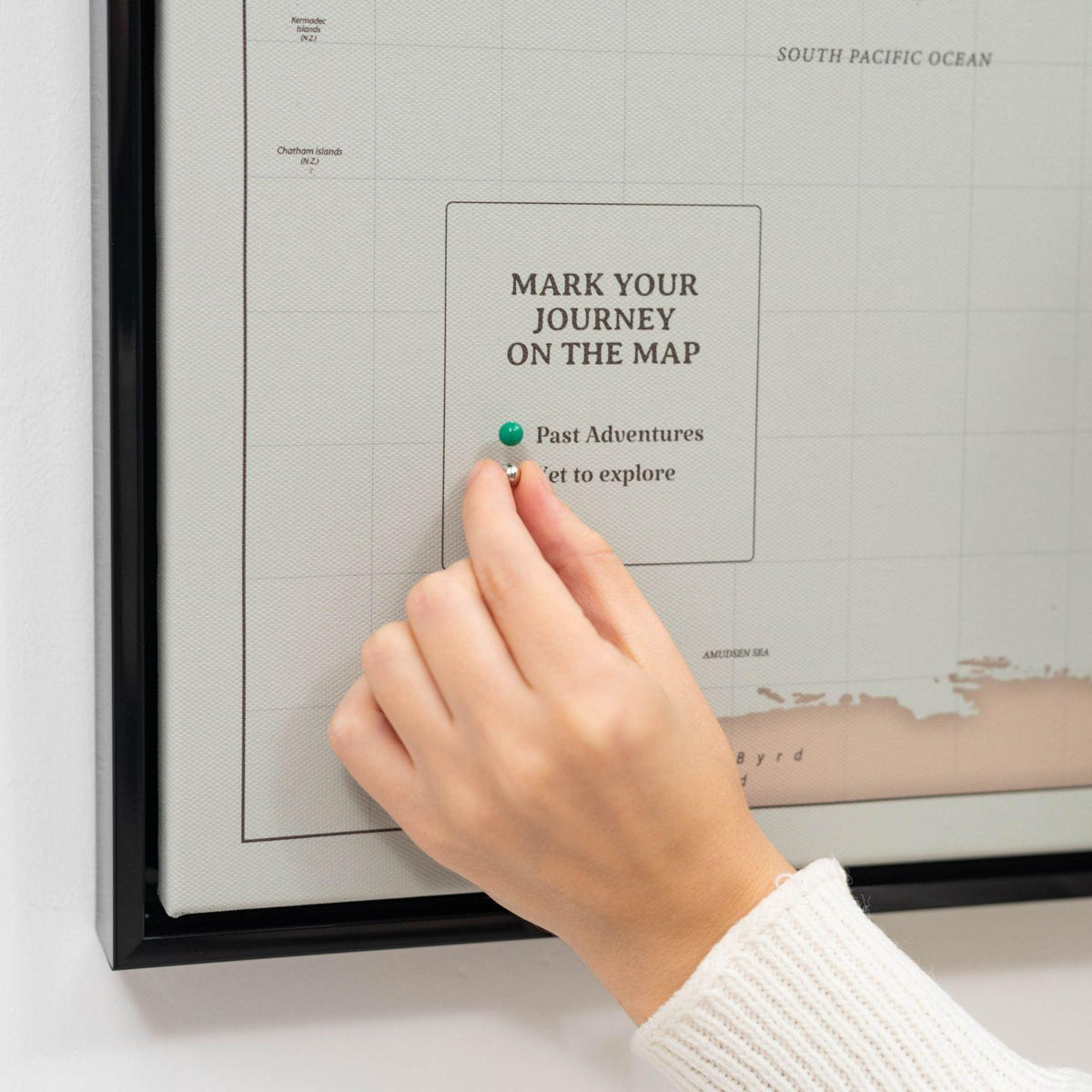 World Map on Canvas - Antique