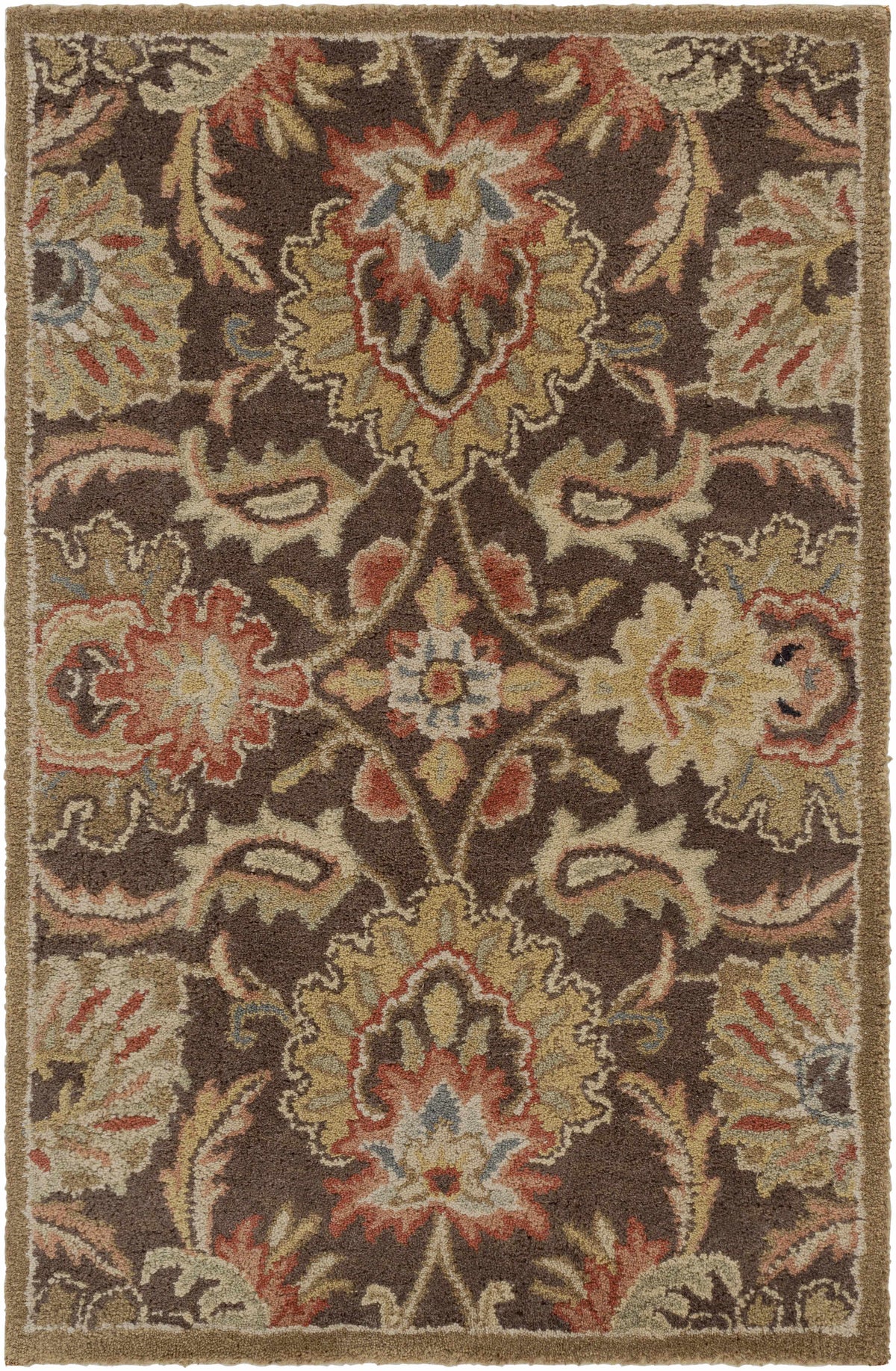Chesterton 1028 Hand Tufted Brown Wool Rug
