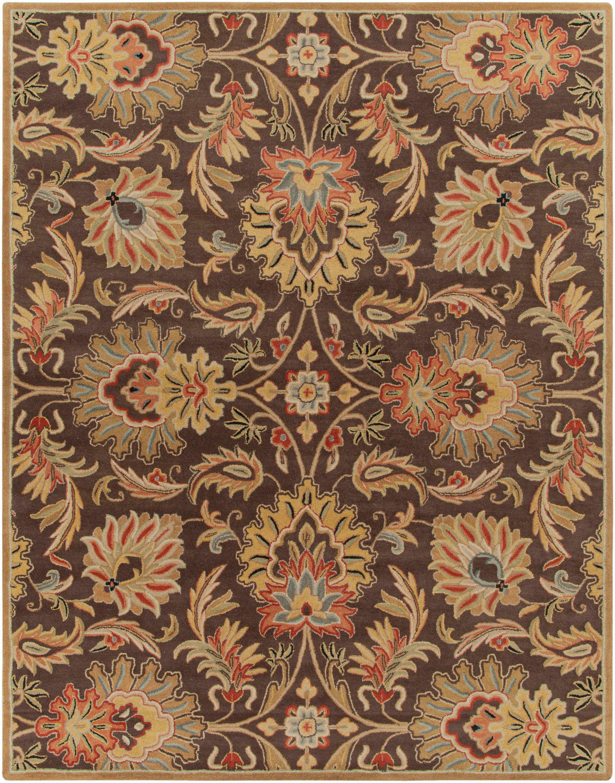 Chesterton 1028 Hand Tufted Brown Wool Rug