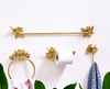 Brass Bird Bathroom Set - Polished Finish