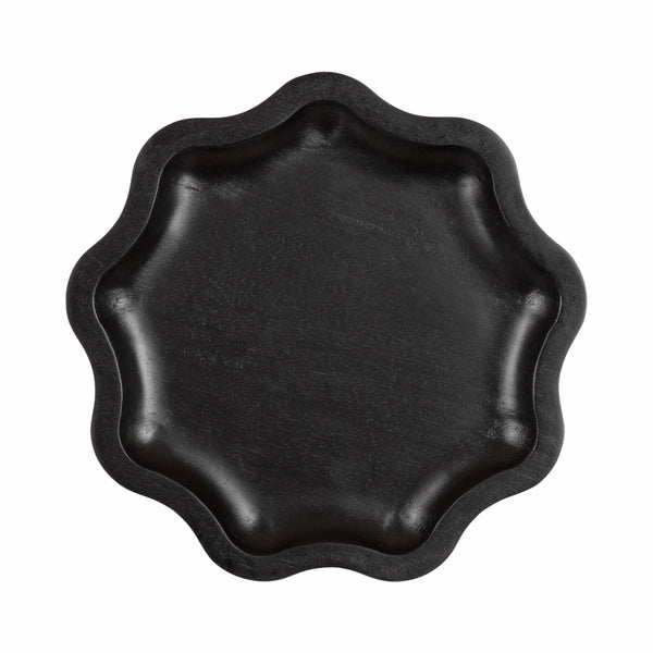 Alezar Scallop Wood Drink Table