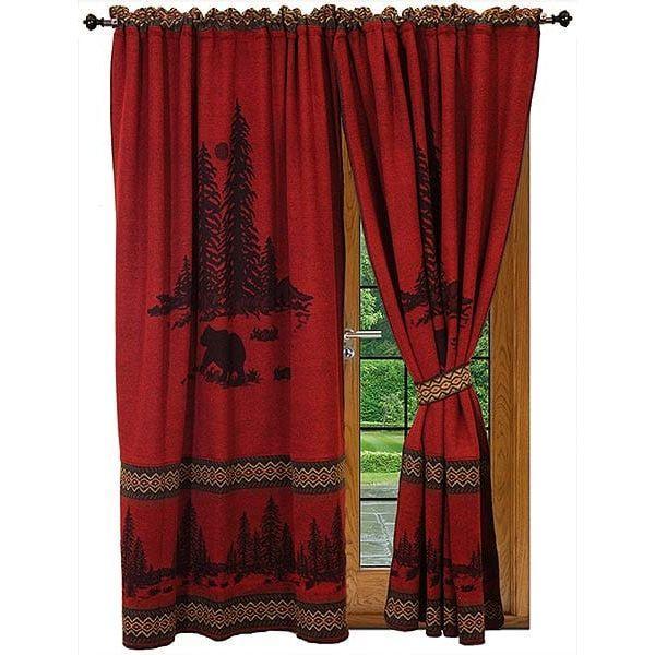 Wooded River Bear Drapes - Gifts for You 'n Me