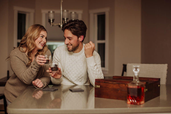 Whiskey Box Gift Set with Decanter