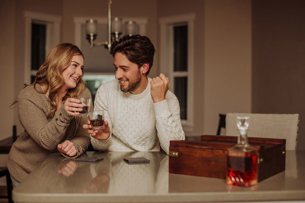 Whiskey Box Gift Set with Decanter Picnic Time Family of Brands