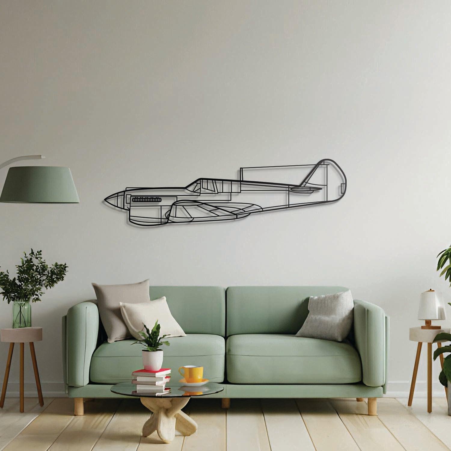 P-40 Warhawk Metal Aircraft Wall Art - NCP0486