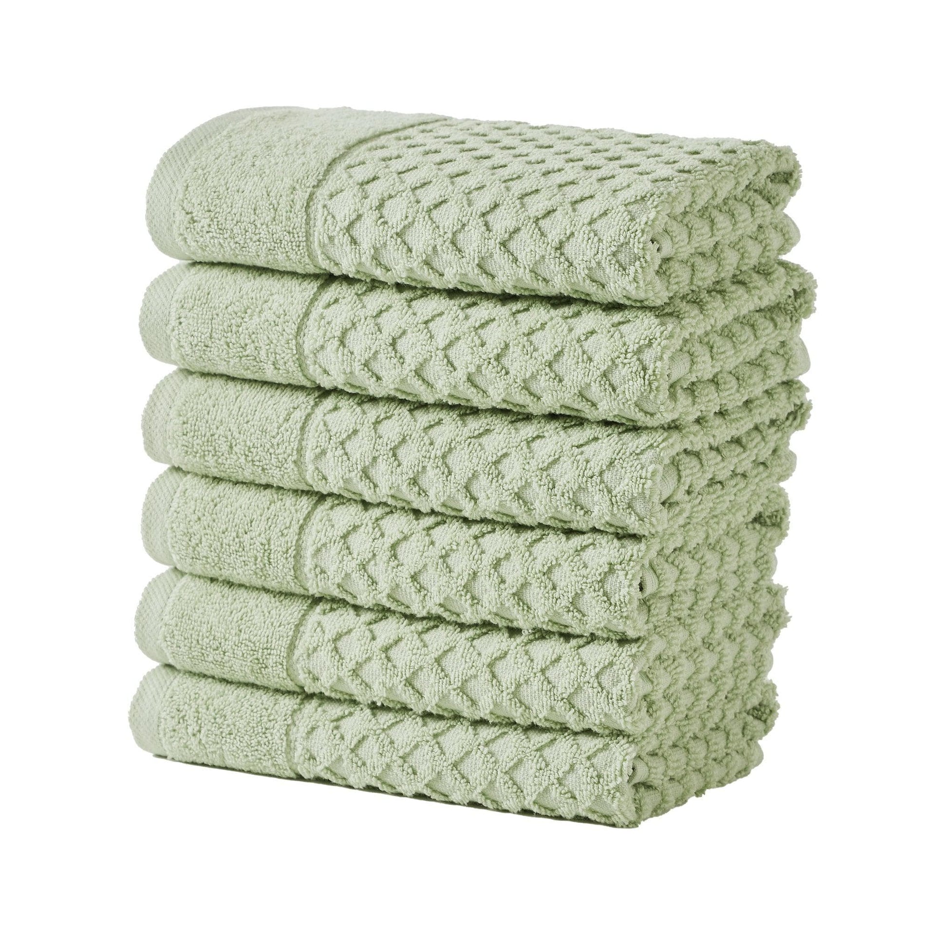 Cotton Diamond Waffle Weave Bath Towel Set - Grayson Collection