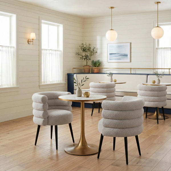 Bite Bistro Table Beige & Gold