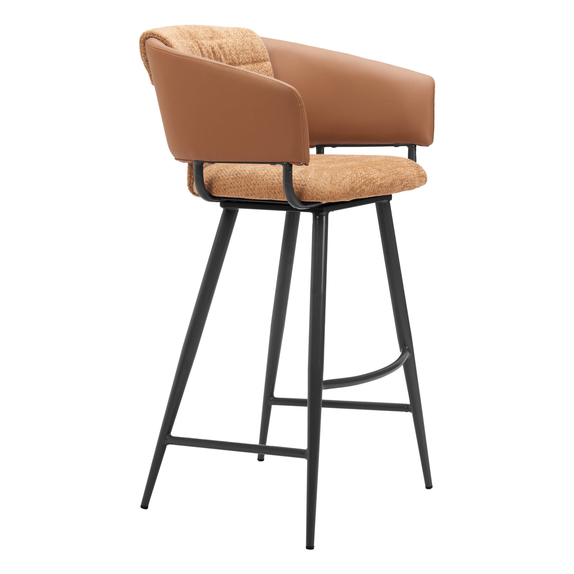 Juno Barstool (Set of 2) Brown