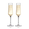Raye Angled Crystal Champagne Flutes Set of 2